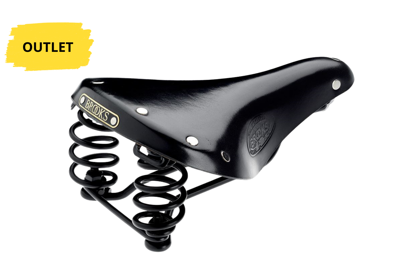 Brooks Flyer cykelsadel (Sort)