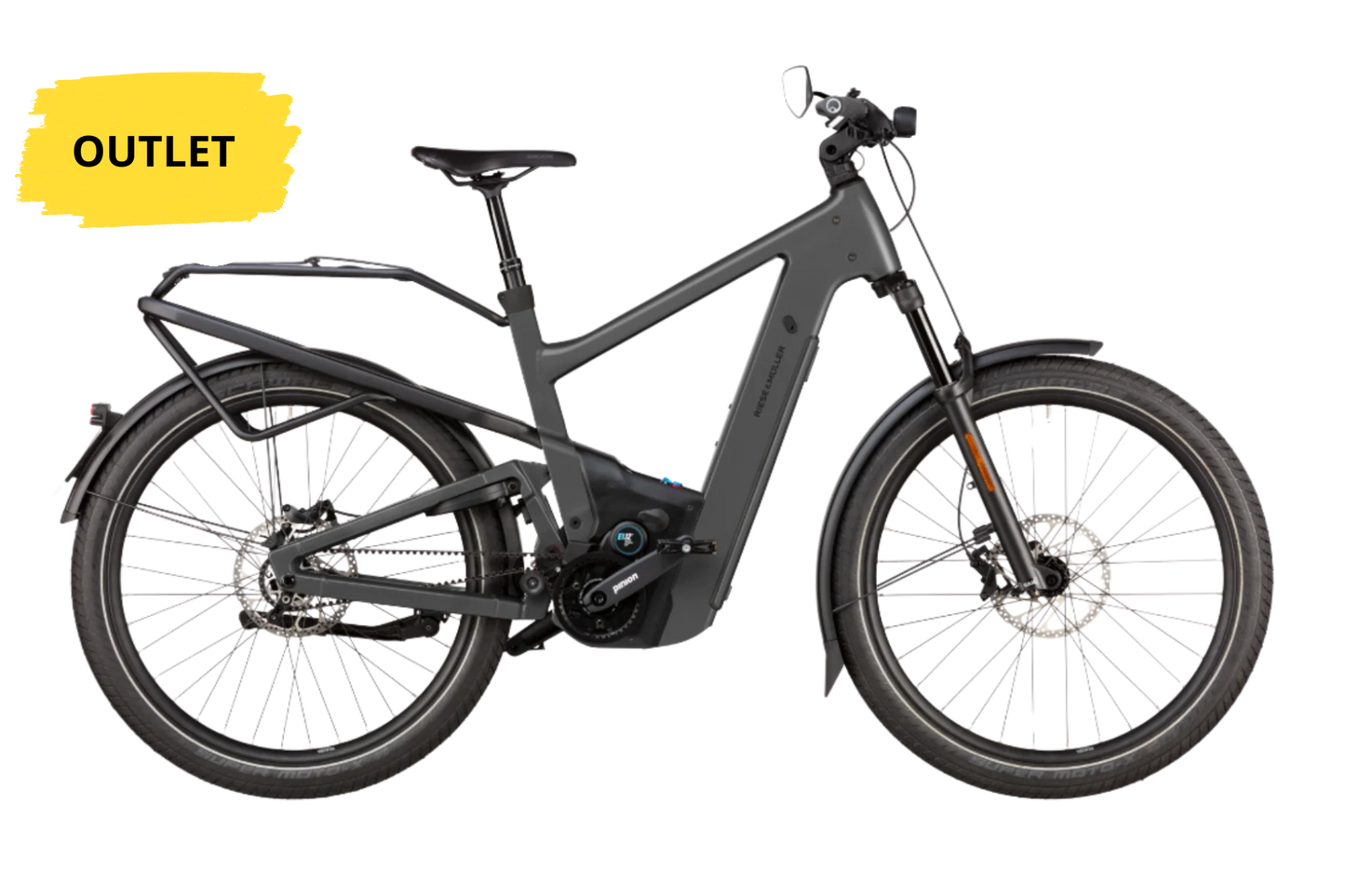 Riese & Müller Delite5 GT Pinion HS demo 2 (Stone Grey)