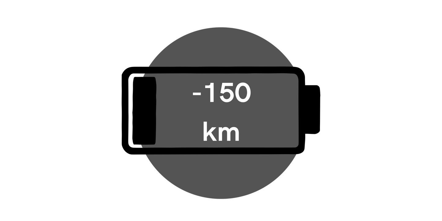 Stromer ST1 Tillæg - Batteri: 150 km