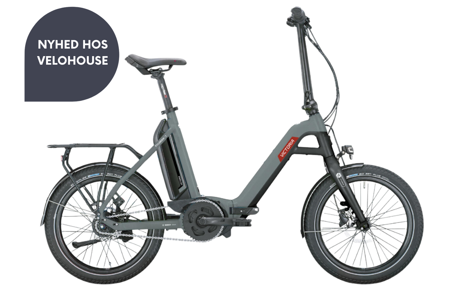 Victoria FYLGRAN 3 (Concrete Grey) Foldecykel med friløb